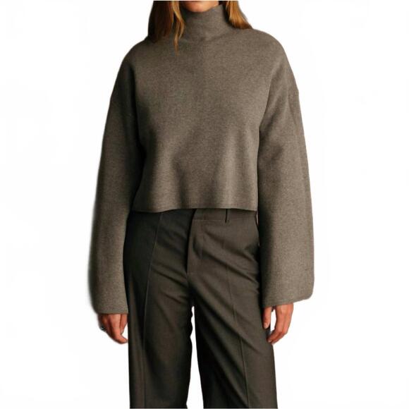 DELUC Sweaters - NEW DELUC chuck turtleneck sweater in grey melange